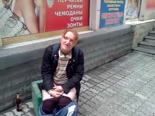 funny on the street drunk girl crap in the center of yekaterinburg shock tin