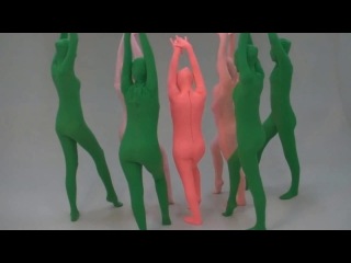 zentai colored people mix